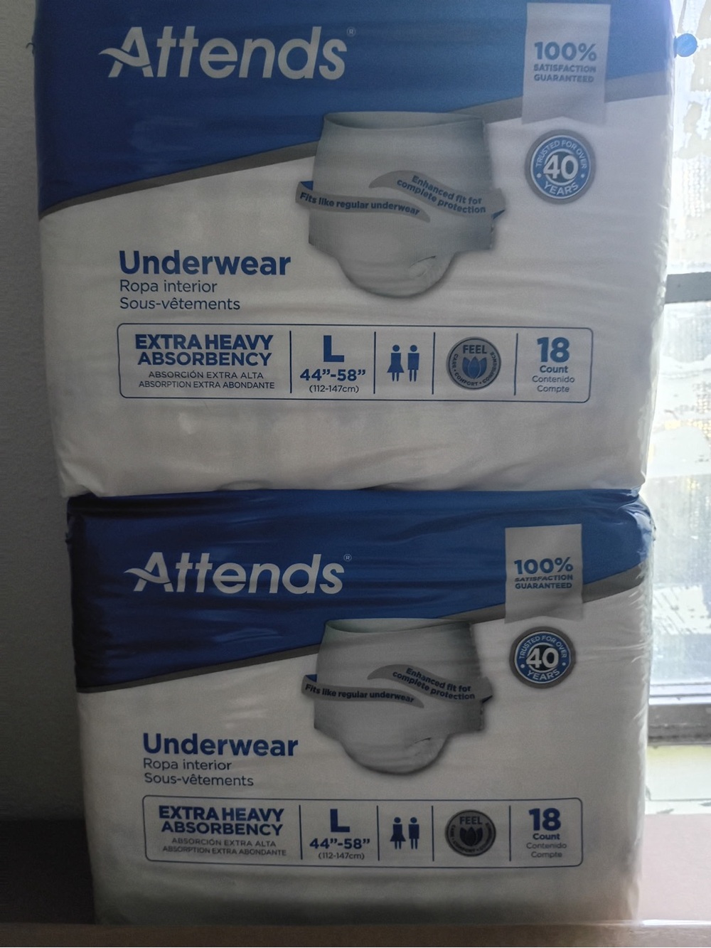 attention Men's Briefs - White and Blue Pack